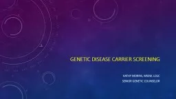 Genetic disease carrier