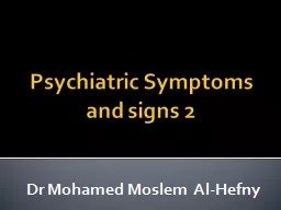 Psychiatric Symptoms and