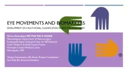 Eye Movements and Biomarkers