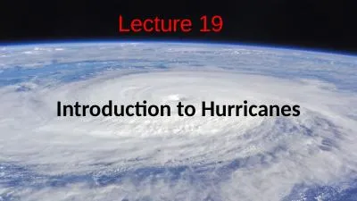 Introduction to Hurricanes