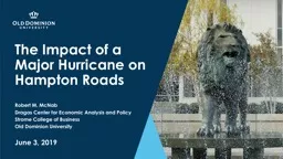 The Impact of a Major Hurricane on Hampton Roads