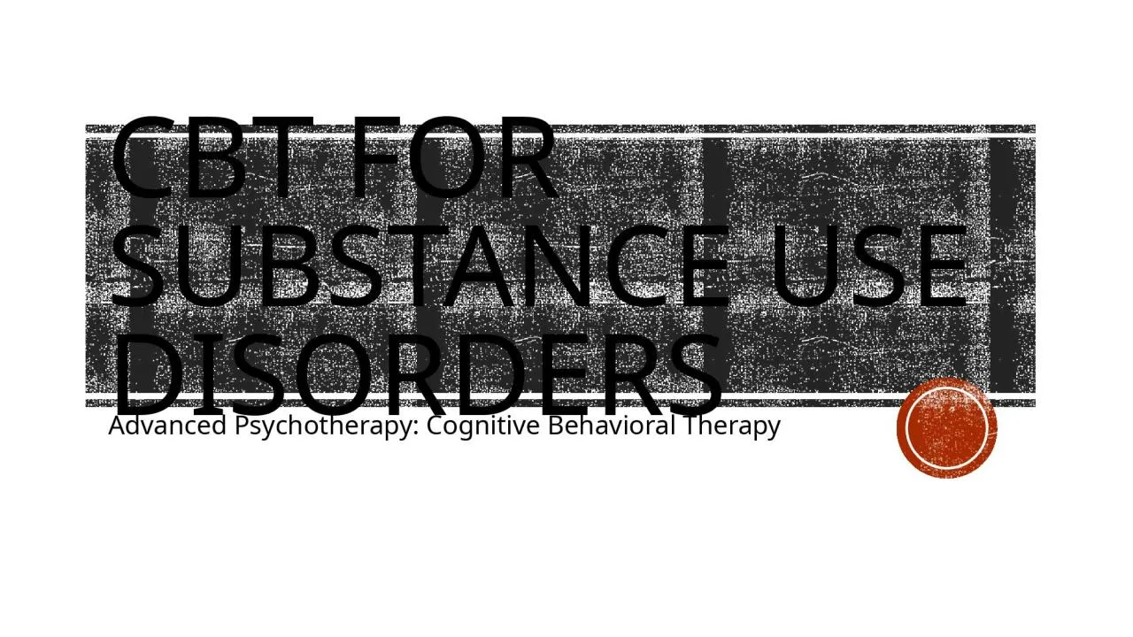 PPT-CBT for Substance Use Disorders