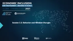 Session 2.2: Behavior and Mindset Changes