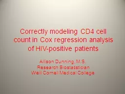 Correctly modeling CD4 cell count in Cox regression analysis of HIV-positive patients