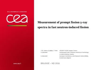 Measurement   of prompt fission