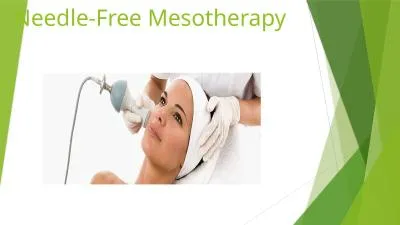 Needle-Free Mesotherapy Mesotherapy