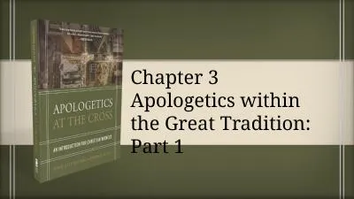 Chapter 3  Apologetics within the