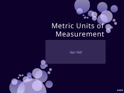 Metric Units of Measurement