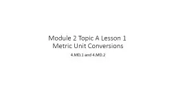 Module 2 Topic A Lesson