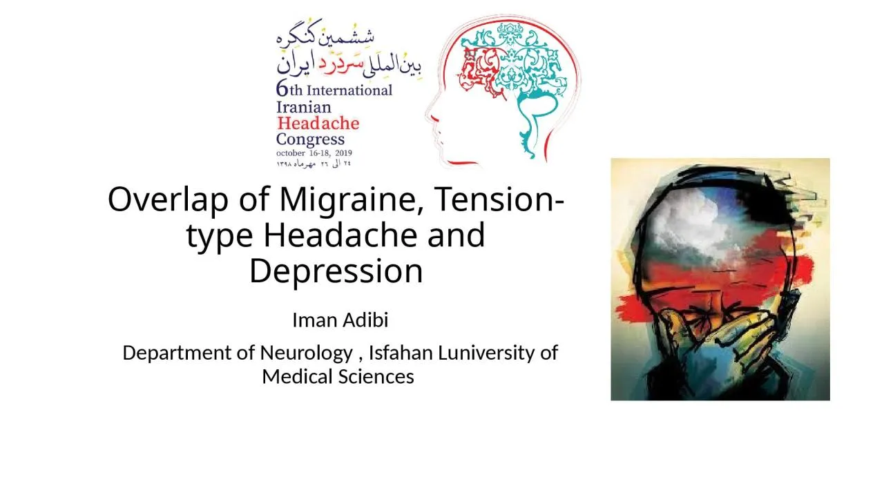 PPT-Overlap of Migraine, Tension-type Headache and Depression