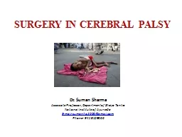 rabiezahran@Gawab.com SURGERY IN CEREBRAL PALSY