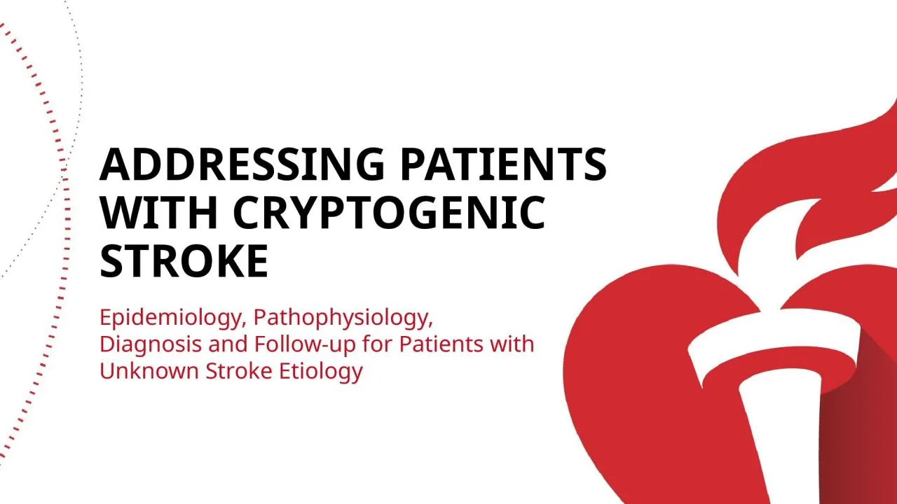 PPT-Addressing Patients with Cryptogenic Stroke