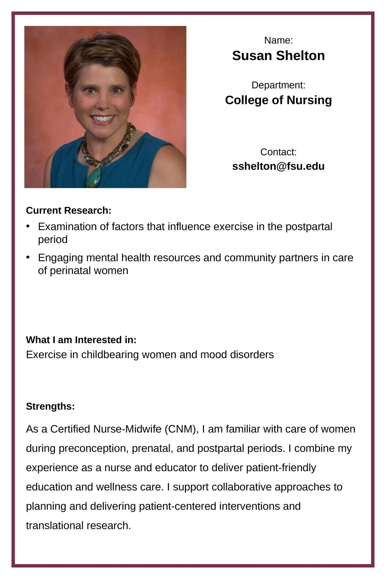 PPT-Susan Shelton College of Nursing