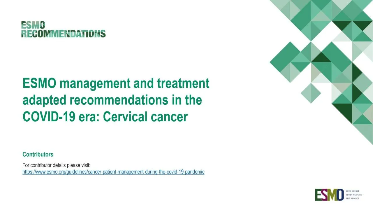 PPT-ESMO-Recommendations-Covid-19-Cervical-Cancer-Slide-Set