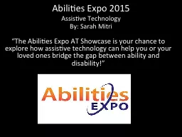 Abilities Expo 2015 Assistive Technology