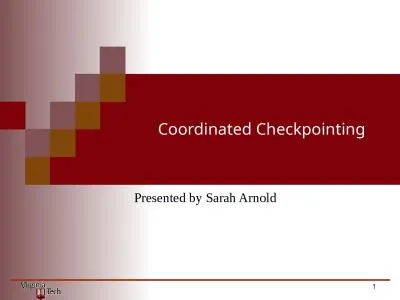 Coordinated Checkpointing