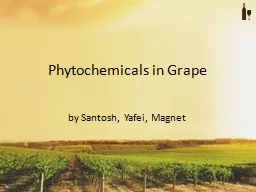 Phytochemicals in Grape by Santosh, Yafei, Magnet