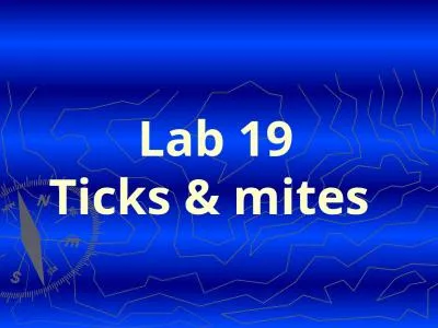 Lab  19 Ticks & mites