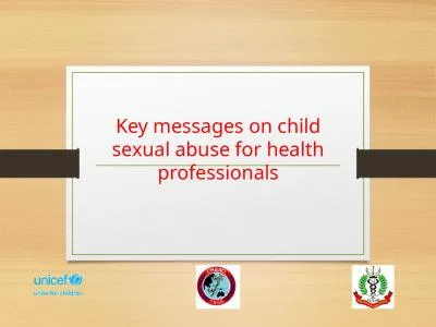 Key  messages on child sexual abuse for health professionals