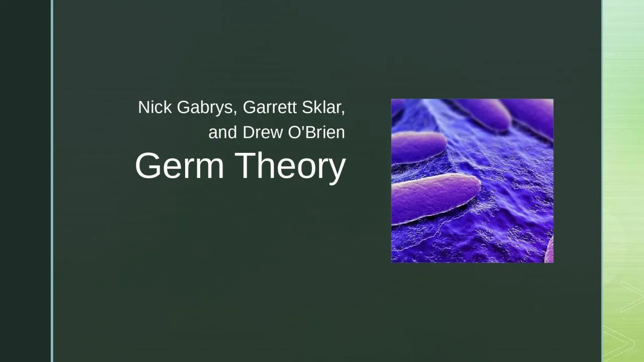 PPT-Germ Theory Nick Gabrys