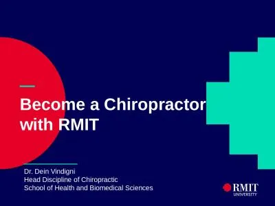 — Become a Chiropractor      with RMIT