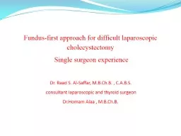 Fundus-first approach for difficult laparoscopic