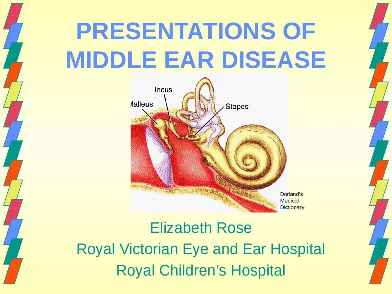 PPT-PRESENTATIONS OF MIDDLE EAR DISEASE