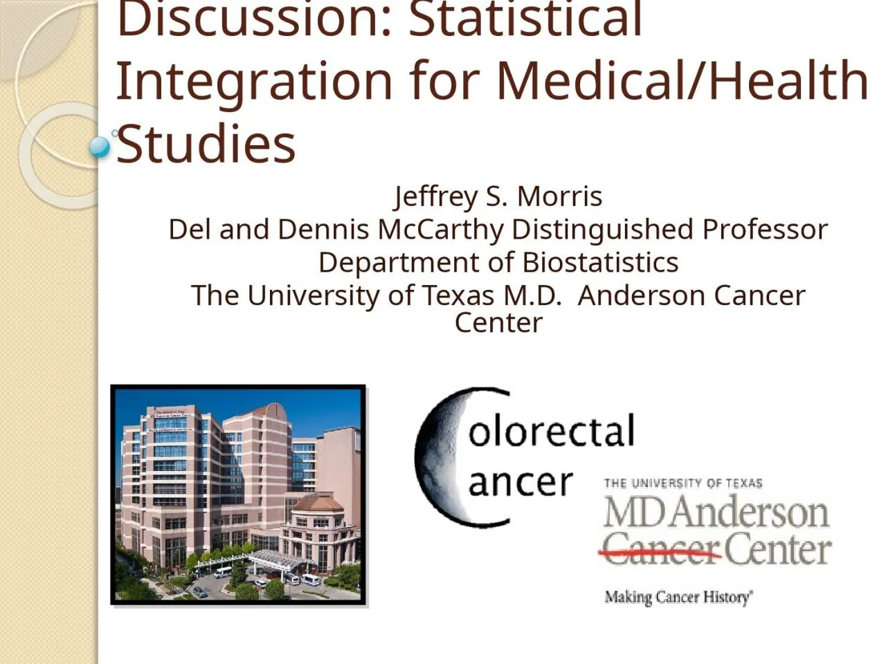 Discussion: Statistical Integration for Medical/Health Studies