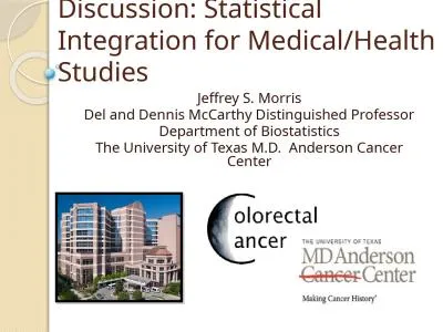Discussion: Statistical Integration for Medical/Health Studies