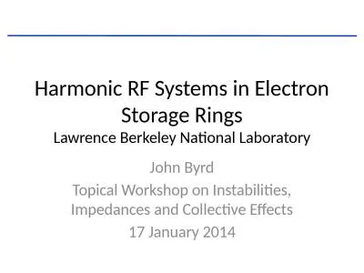 Harmonic RF Systems in Electron Storage Rings