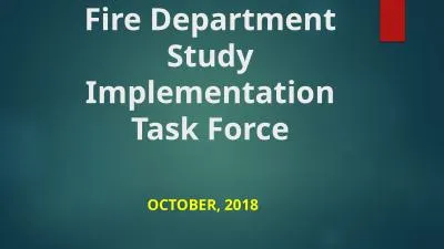 Fire Department Study Implementation