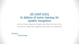 PPT-[ICASSP 2020] In defence