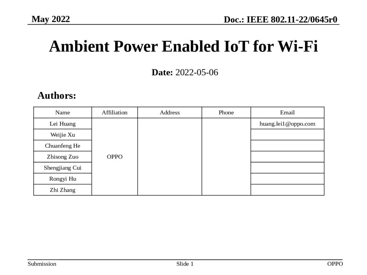 PPT-Ambient Power Enabled IoT for Wi-Fi