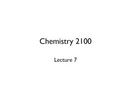 Chemistry 2100 Chapter 16