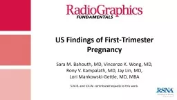 US Findings of First-Trimester Pregnancy