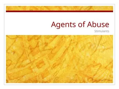 Agents of Abuse Stimulants