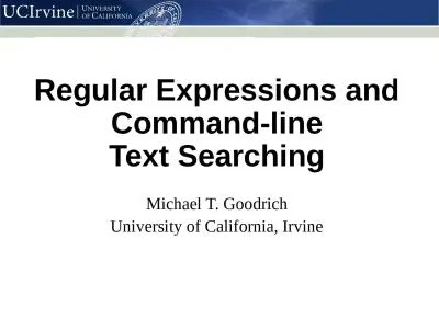 Regular Expressions and Command-line