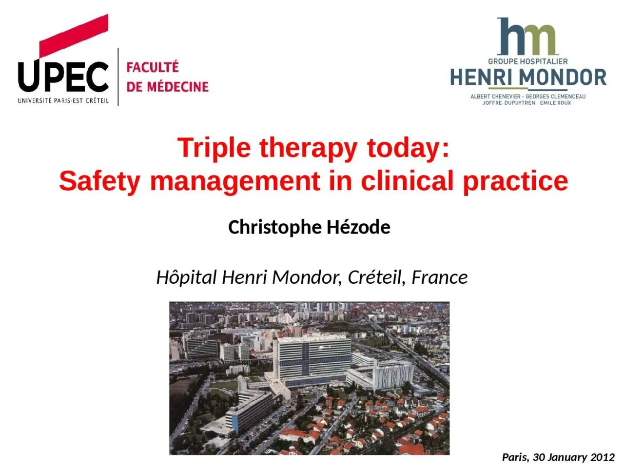 PPT-Christophe Hézode Hôpital Henri Mondor,