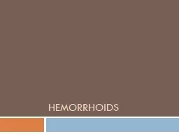Hemorrhoids Anatomy Anatomy