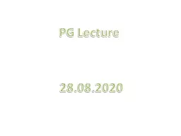 PG Lecture 28.08.2020 دودہ خطاقى