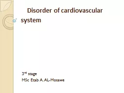 Disorder of cardiovascular