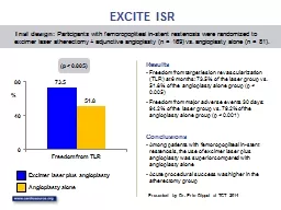 EXCITE ISR Freedom  from target lesion revascularization (TLR) at 6