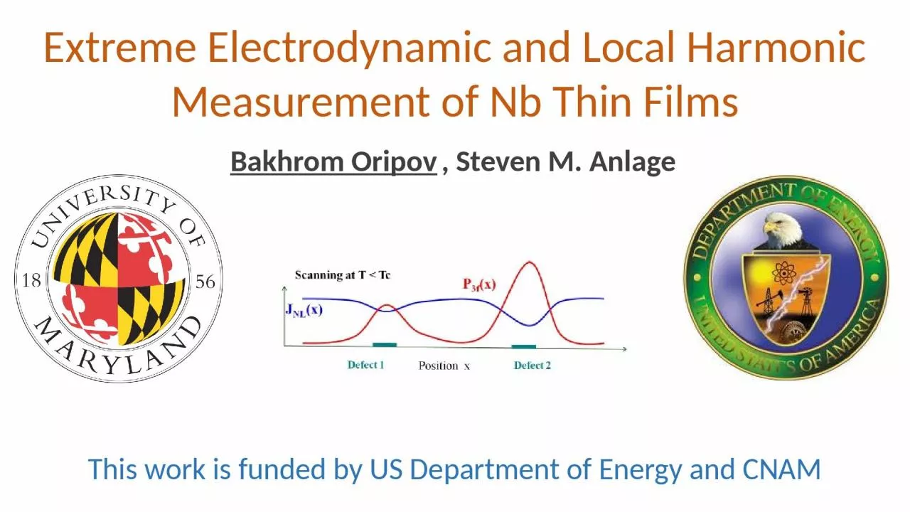 PPT-This work is funded by US Department of Energy