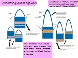 Annotating your design work