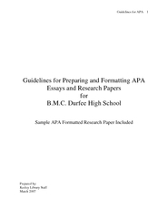 Guidelines for APA      4Page numbers and running head