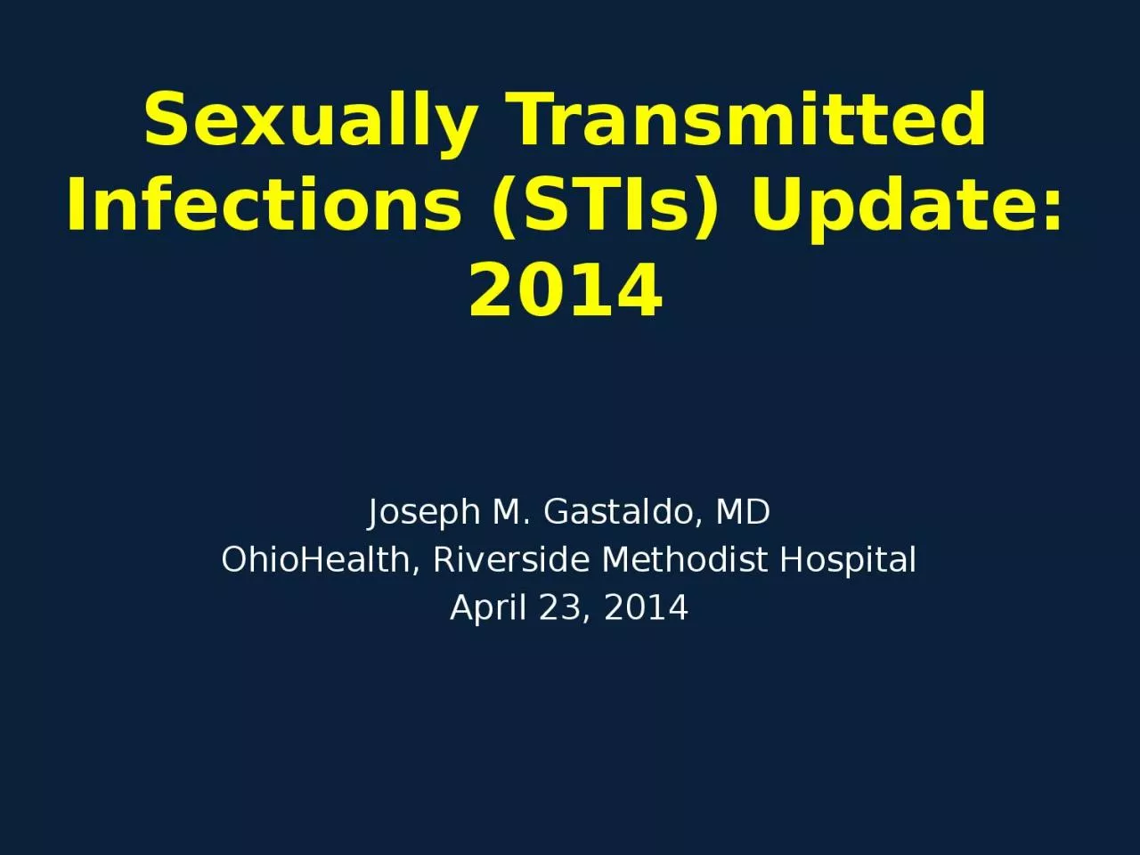 PPT-S exually Transmitted Infections (