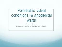 Paediatric  vulval  conditions &