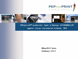 PPT-PEPperMAP ® Substitution Scan