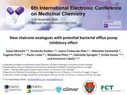 New chalcone analogues with potential bacterial efflux pump inhibitory effect