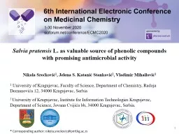 Salvia pratensis  L. as valuable source of phenolic compounds with promising antimicrobial activity